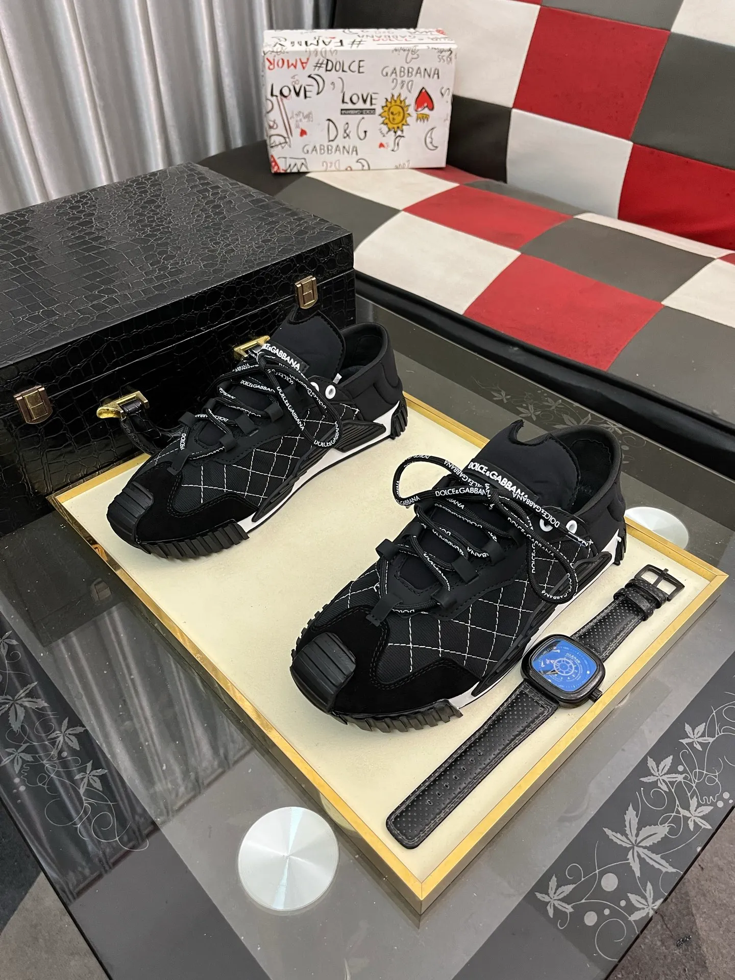 Men's men's shoes💰440⌚️⌚️【DG～】Couple casual shoes, 2025z cabinet sales simultaneously 🔶Size: 36-46#️⃣ 🔷2 colors🔜The upper is made of multi-material splicing➕Mesh lining, comfortable and breathable, sole: original comfortable, wear-resistant and non-slip outsole, ⚠️Real 📱Photographed🎬The real thing is better📢📢📢